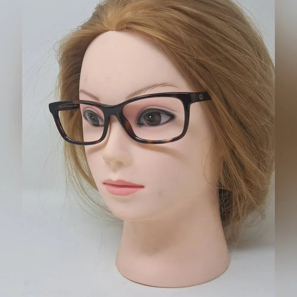 Gucci Women's Eyeglasses Frames Glasses Havana Square GG 3723 HNZ 52-14-140 - Picture 2 of 15